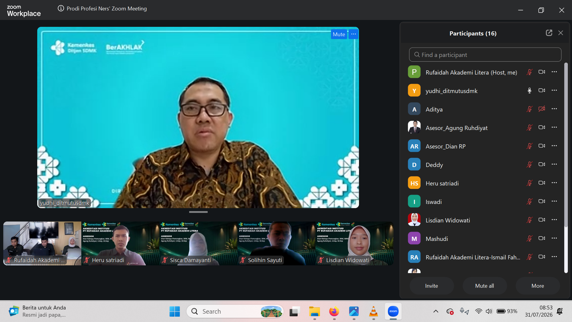Visitasi Akreditasi Rufaidah Akademi Litera